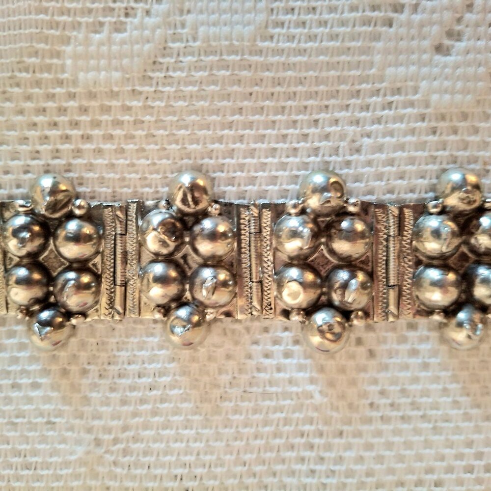 Two Silver Bracelets From Mexico & Sterling Ring - image 6